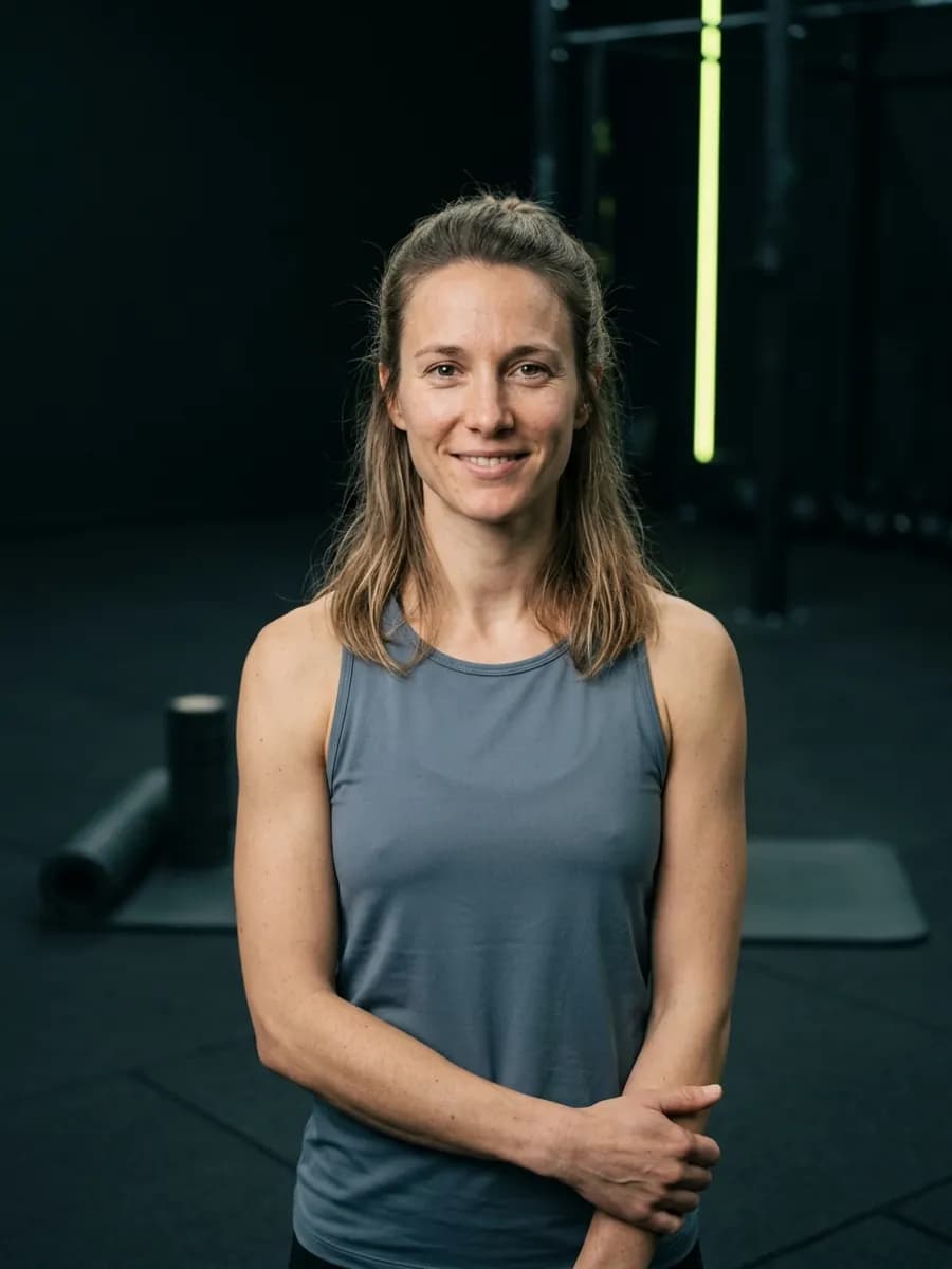 Portrait de Léa Fontaine, coach de mobilité et prévention, dans l'espace de mobilité.